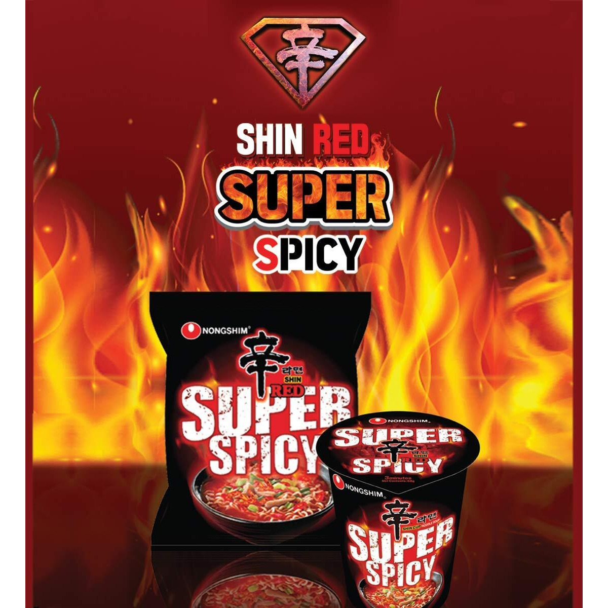 Nongshim Shin Ramyun Instant Korean Style Noodles- (Pack Of 6) (Imported), 120 grams