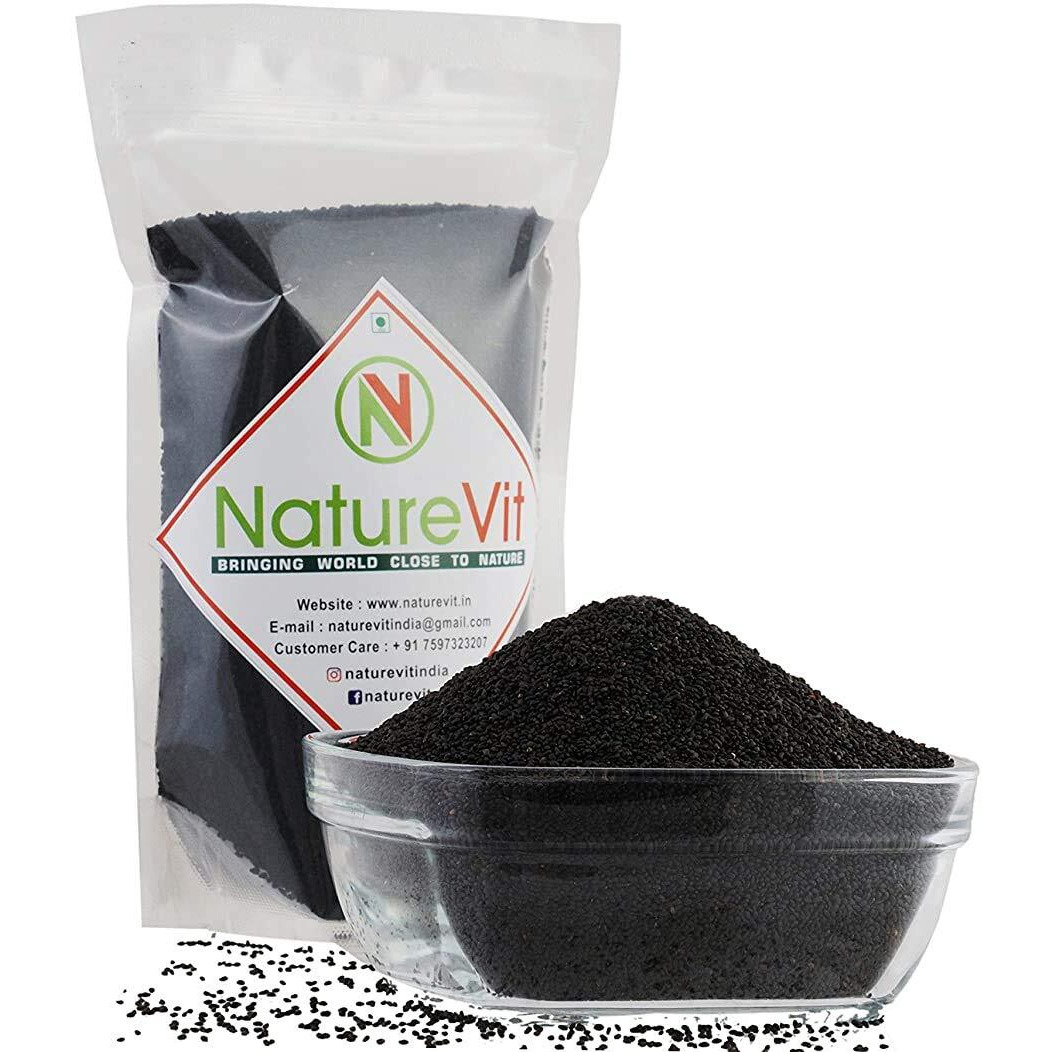 Nature Vit Basil Seeds, 400Gms | Tukmaria Seeds | Sabja Seeds | (Reduces Body Heat)
