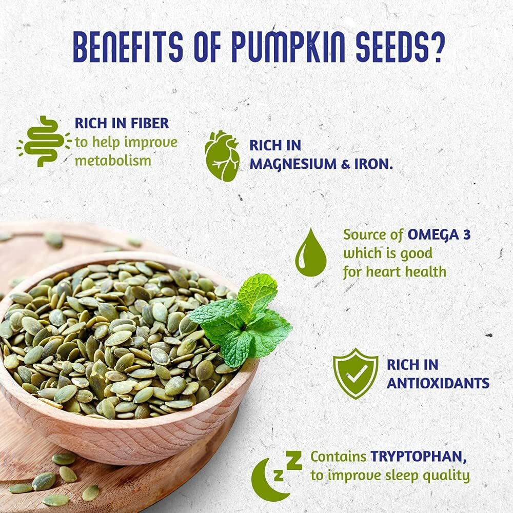 Nature Vit Raw Pumpkin Seeds, 500Gm