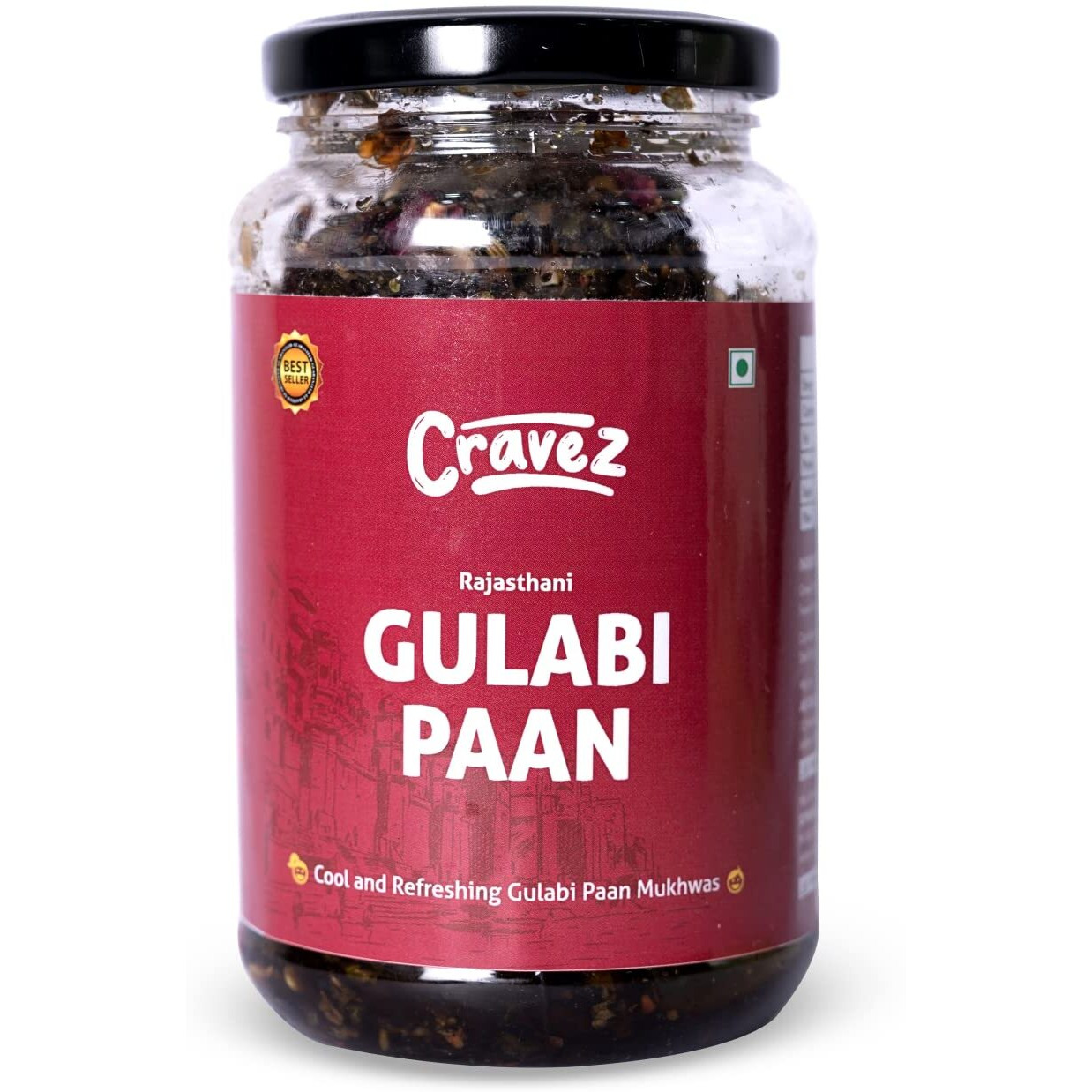 cravez Paan Mouth Freshener|Refreshing & Digestive After Meal Snack Mukhvas|Hygienically Packed Mukhwaas (Gulabi Pan Mouth Freshner, 370 Gram)