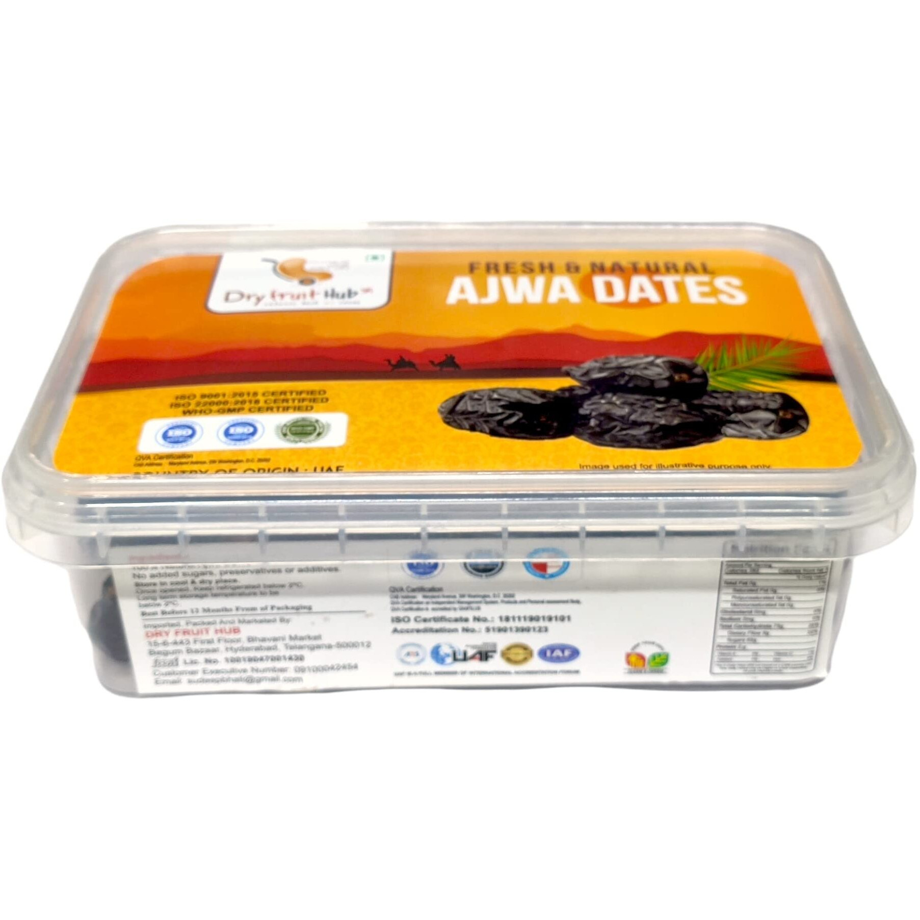 DRY FRUIT HUB Ajwa Fresh Dates 500Gm| Ajwa Khajoor | Organic | Ajwa Dates Original,Madina Ajwa Khejur,Original Ajwa Khajur