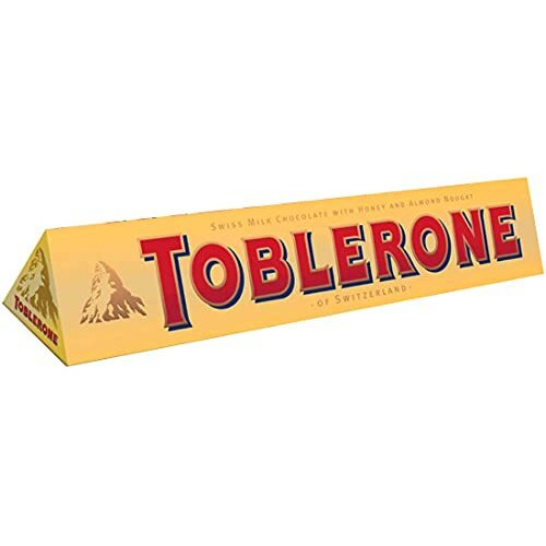 Toblerone Milk Chocolate with Honey and Almond Nougat Pack of 6, x 100 g
