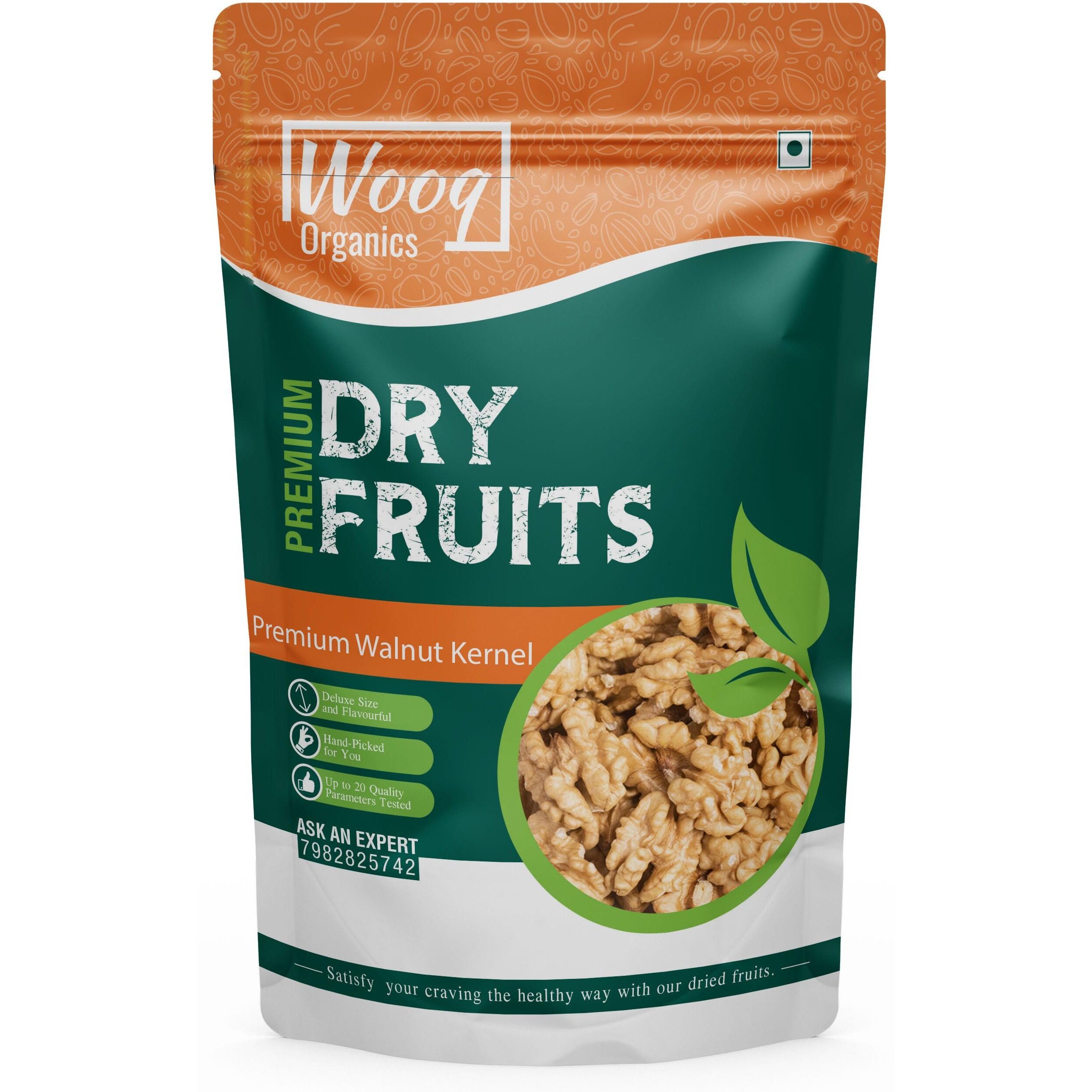 Wooq Organics Premium Kashmiri Walnut Without Shell 400g, Akhrot Giri, Walnut Kernel