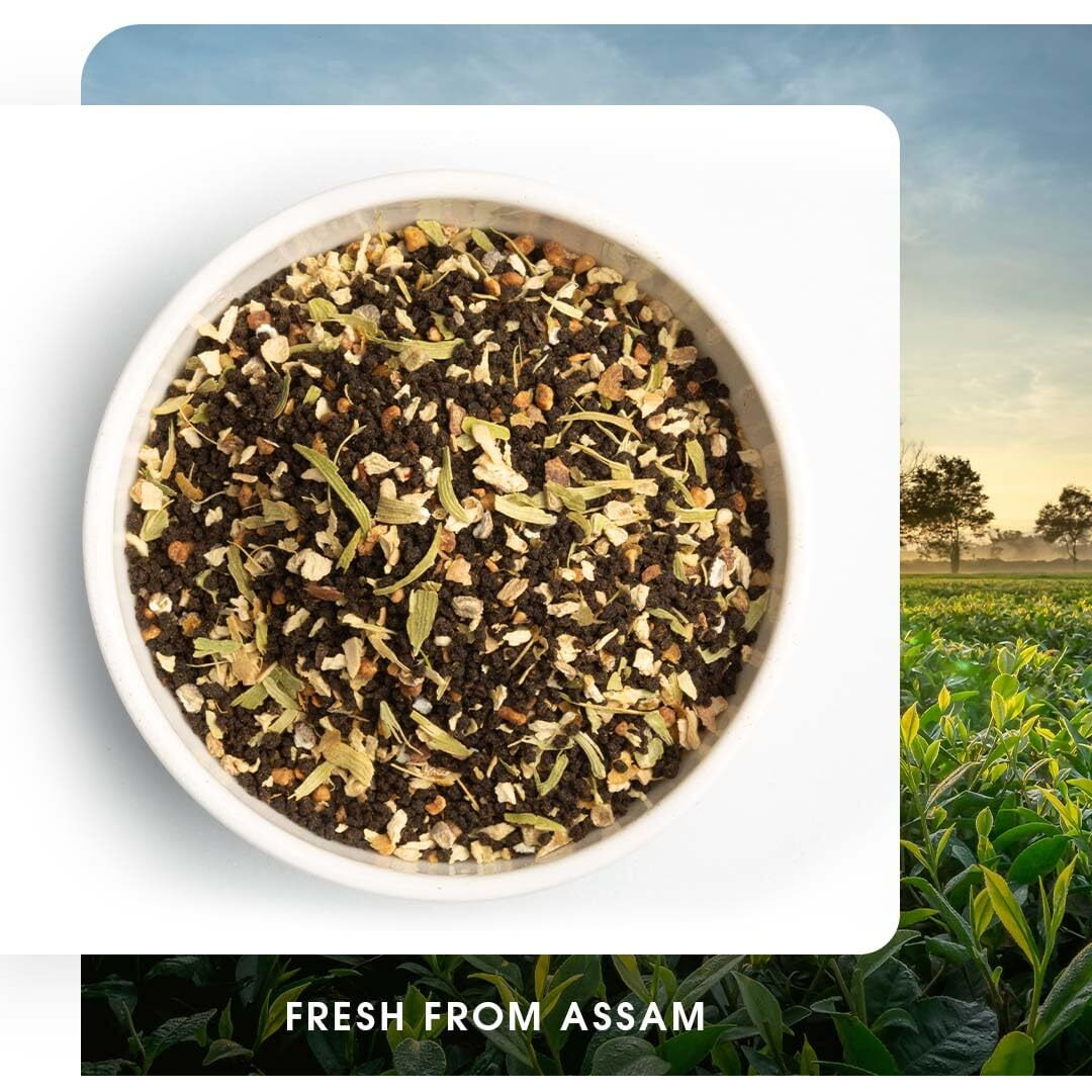 Teabox Kolkata Street Chai | Reminiscent Of The City Of Joy | Rich & Delectable, Blended With Saffron, Cardamom, Nutmeg & Ginger Exquisite Aromas Of Saffron, 250 Grams, Granules