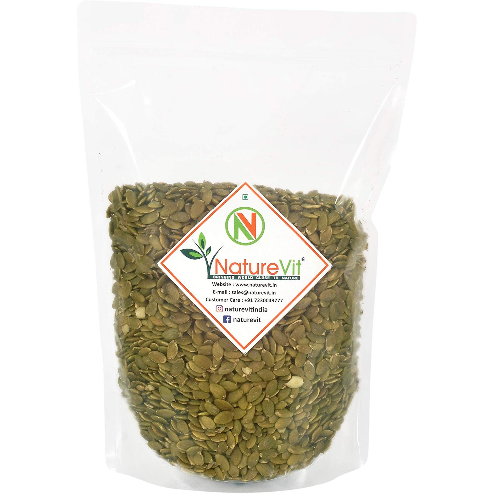 Nature Vit Pumpkin Seeds, 400G | Raw Pumpkin Seeds For Eating | Immunity Booster | Protein Rich Seeds