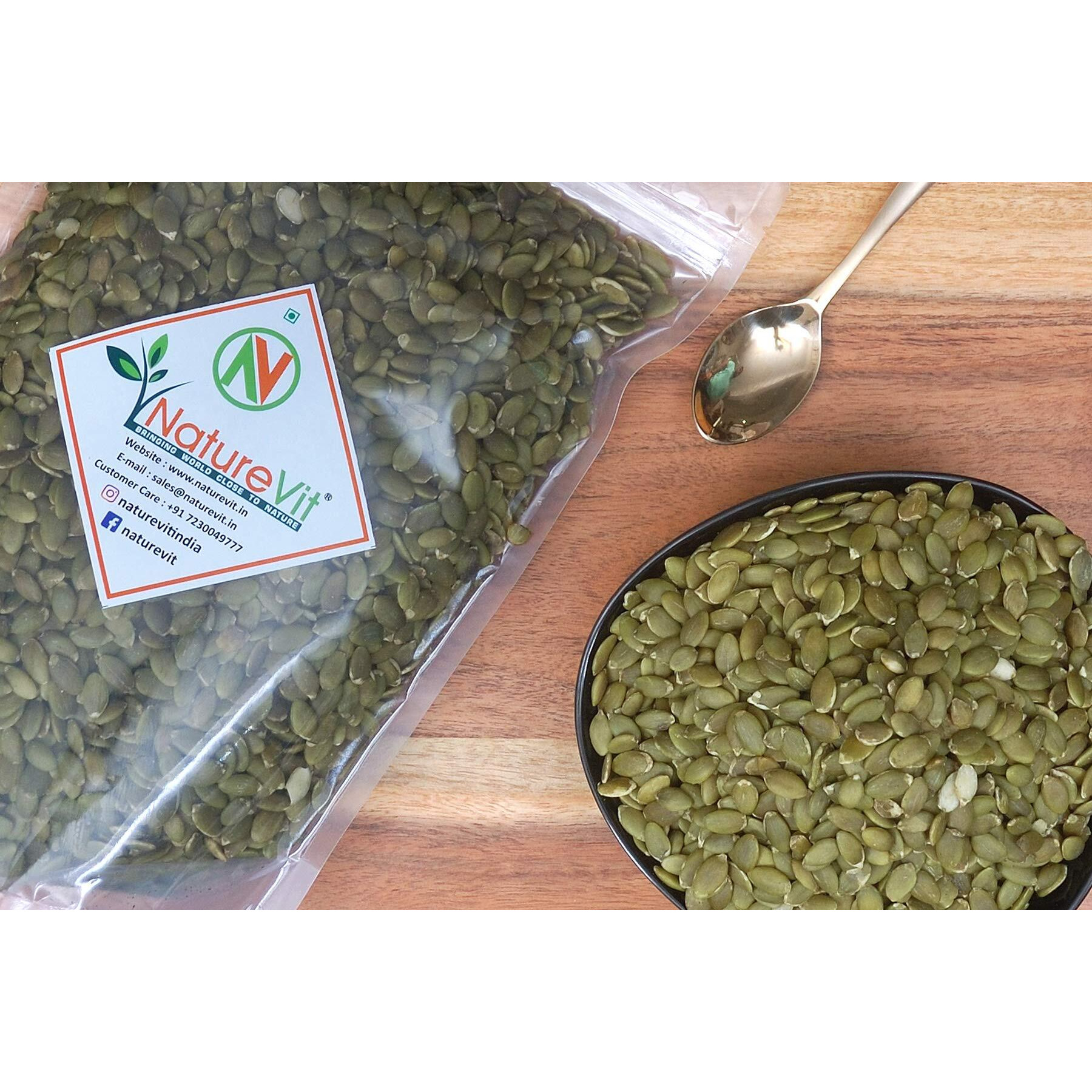 Nature Vit Pumpkin Seeds, 400G | Raw Pumpkin Seeds For Eating | Immunity Booster | Protein Rich Seeds