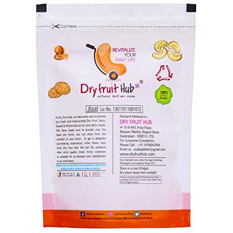 Dry Fruit Hub Pecan Nuts 500gms, Fresh Pecans, Pecan Nuts Without Shell , Jumbo Pecan Nut,
