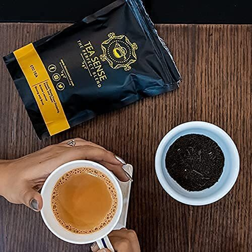 Tea Sense Premium Ctc Tea | 2000G | Loose Leaf | Assam Chai With Darjeeling Whole Leaves | Rich Flavour And Strengh | 800 Cups+ | Milk Tea Powder, 2000 grams