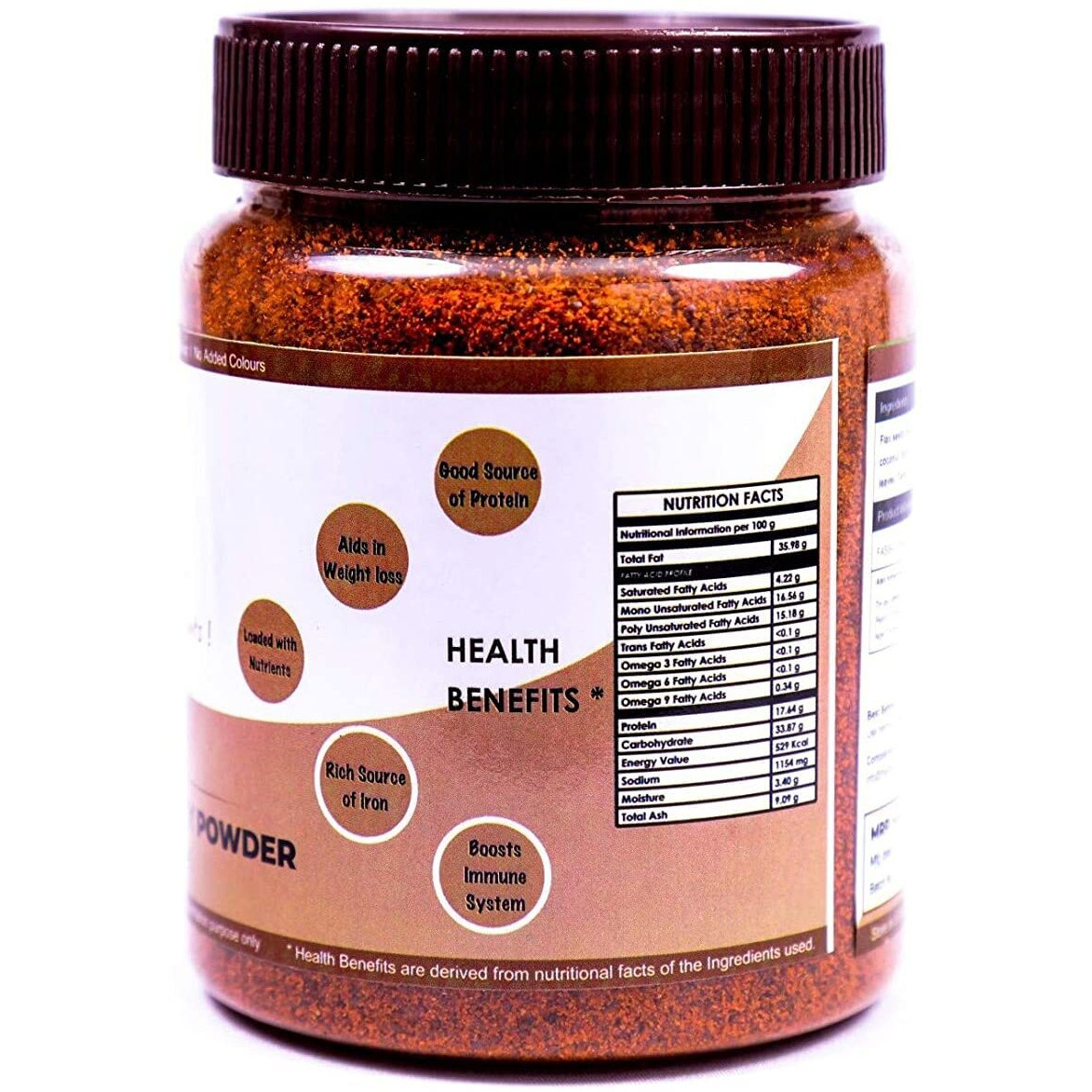 HEALTHY PANDA FLA x Seed Chutney Powder Jawas Chutney, Agasi Chatni, Alsi Chatani Powder, Aali Vithai Idli Podi (100% Natural & Healthy) - 125 Gram