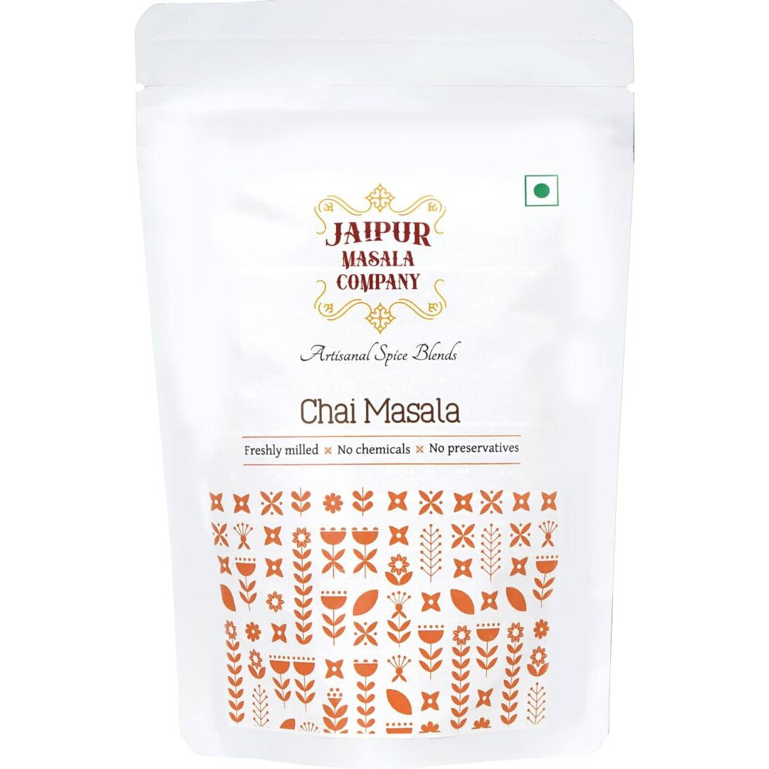 Jaipur Masala Company - Chai Masala 200 gm | 100% Natural, 9 Premium Spices, For Kadak Masala Tea (100gx2)