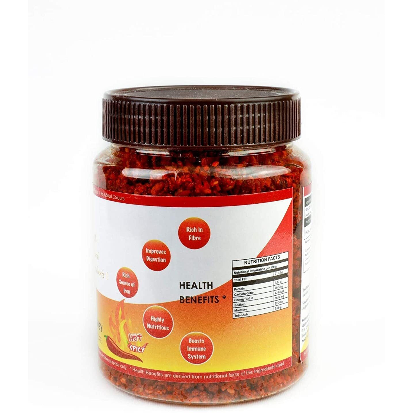 HEALTHY PANDA Hot Garlic Chutney Lasun Chantni, Belloli Chatani, Chilli Garlic Chutni (100% Natural & Healthy) - 125 Gram