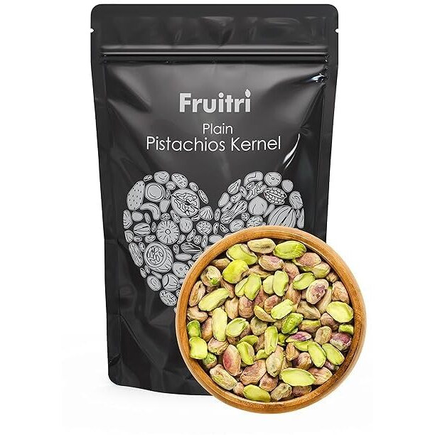 Fruitri California Pistachio Kernels - 50g, Crunchy Premium Nuts for Snacking and Baking, Unsalted Pista Without Shell, Fresh Pista Kernels