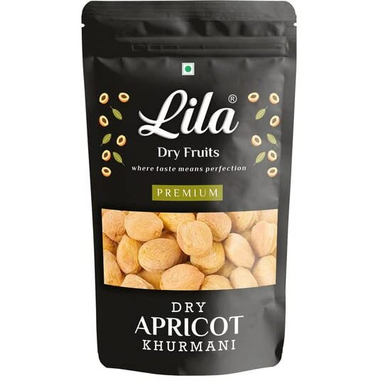 LILA DRY FRUITS Dried Premium Afghani Apricots 200 Gram | Vegan, Sun Dried Apricots | Gluten Free & Sodium Free | Add In Your Healthy Recipes | Dry Fruit