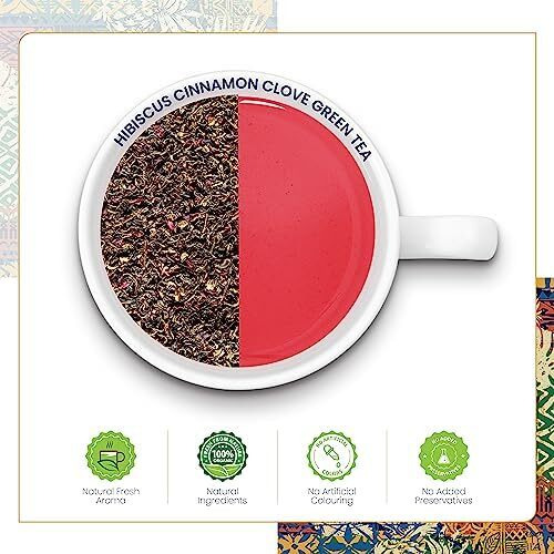 DABRI Loose Leaf Green Tea Combo Pouch - (1 X Rose Green Tea, 1 X Original Green Tea, 1 X Hibiscus Cinnamon Clove Green Tea - Combo of 3, Pouch of 100gm Each)