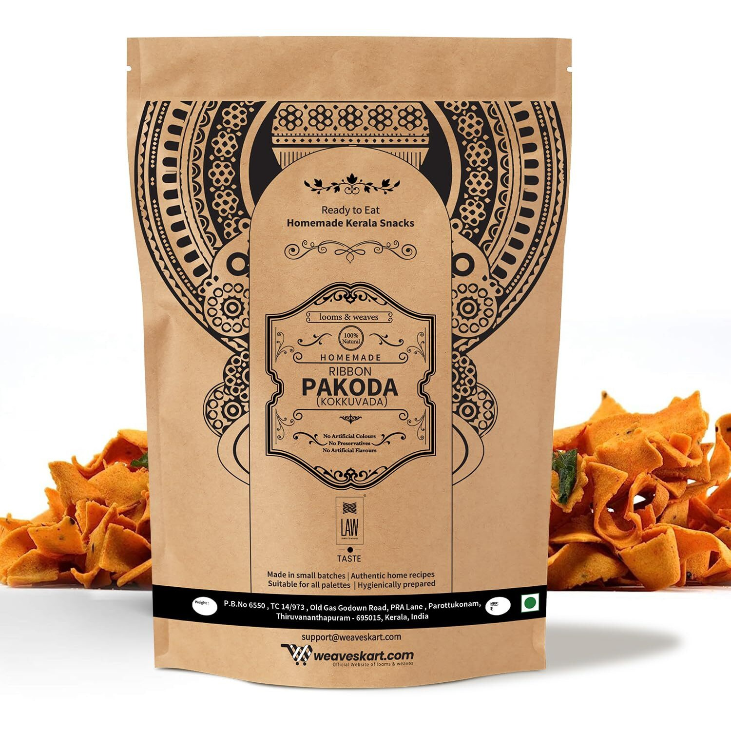 looms & weaves - Ready to eat Kerala Snacks Kokkuvada/Ribbon Pakoda - 250 gm
