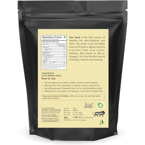Pronatural Raw Brown Flax Seed, 2kg