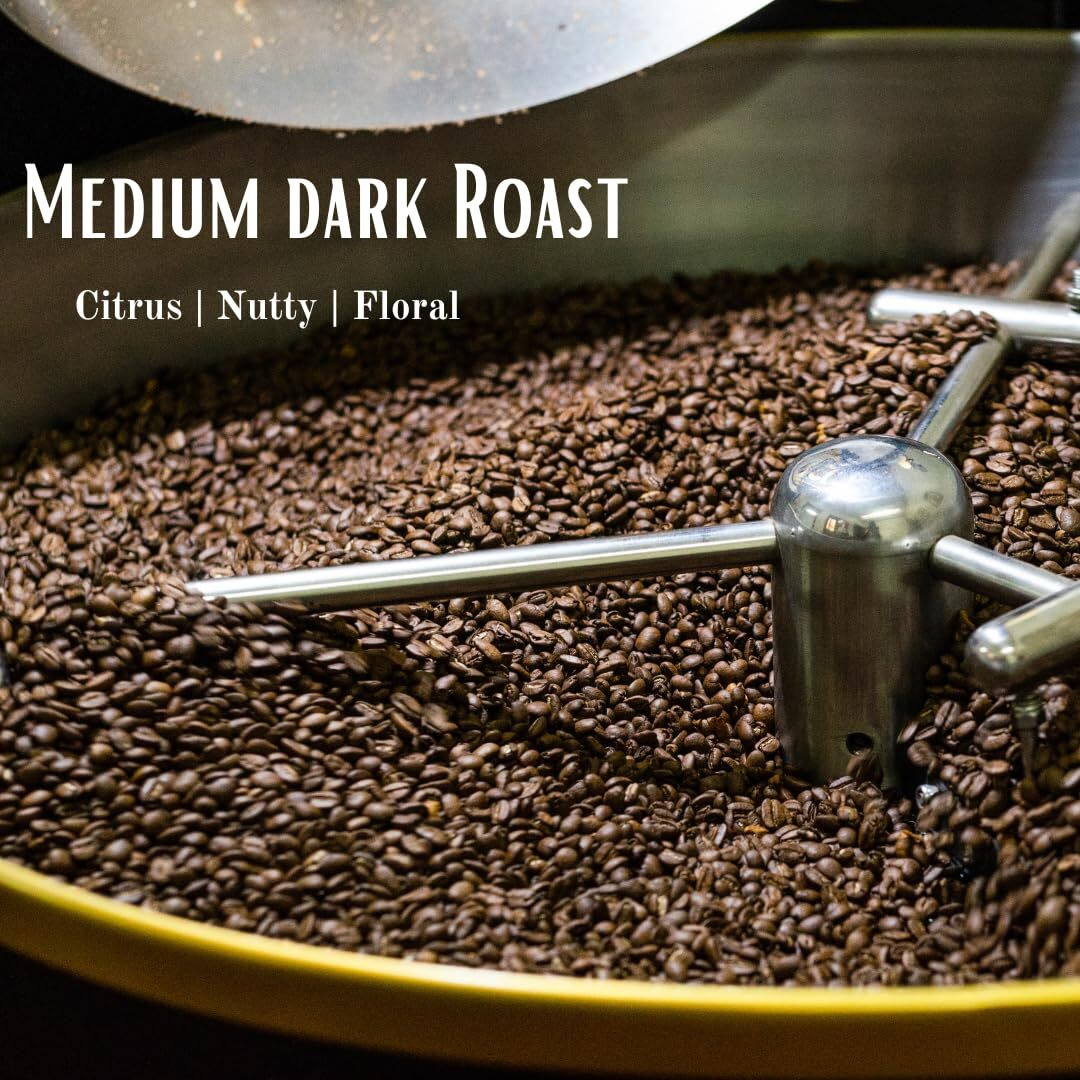 Navees 100 Percent Arabica Coffee Beans | Freshly Roasted coffee beans | Single Origin | Specialty coffee | Medium dark roast | Delivered straight from our farm | 1 kg