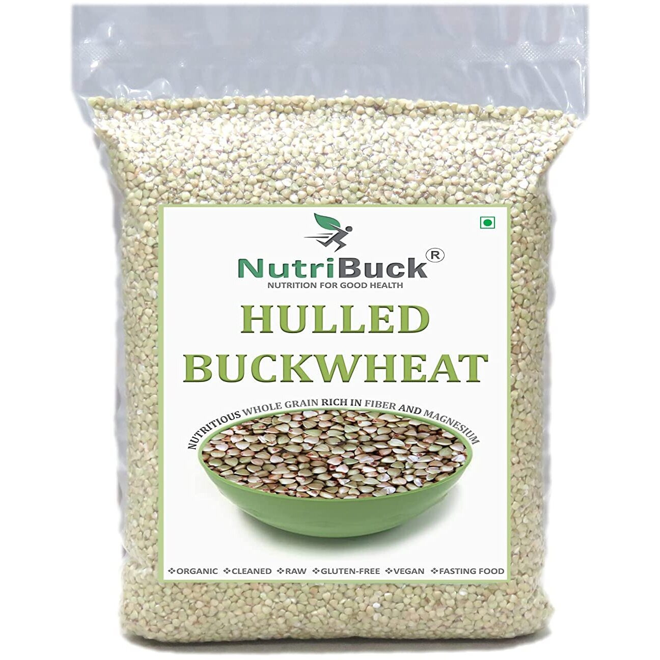 NutriBuck Buckwheat Groats | Hulled | Kuttu-Giri | Gluten-Free (1800 Gram)