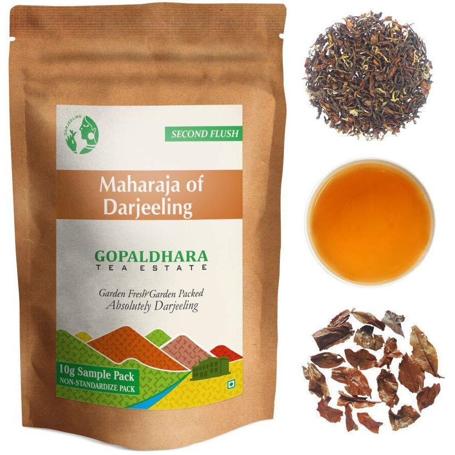 GOPALDHARA Darjeeling Second Flush Teas Sample Pouches, Item Form Loose Leaves, Chai Tea (Pack Of 7 Teas - 10 Gm Each) - Special Ftgfop1 Finest Tea From Tea Estate
