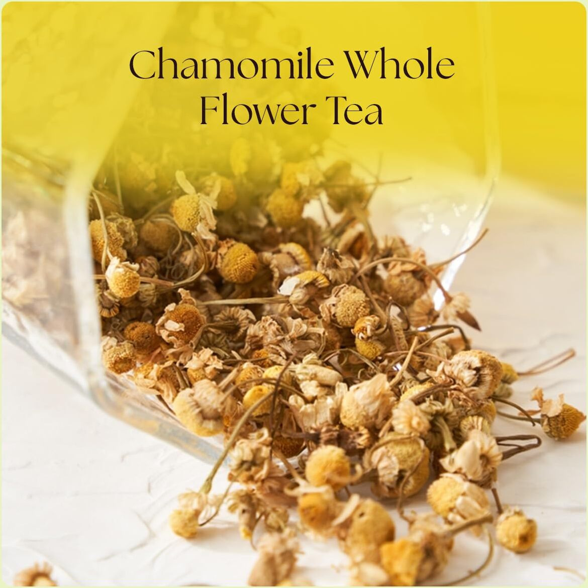 The Tea Heaven Loose Whole Leaf & Natural Organic Chamomile Tea | Relaxing & Soothing Herbal Sleep Tea | Eco-Friendly, Caffeine Free Herbal Dried Tea Leafs | 30 Gms (Pack Of 1)