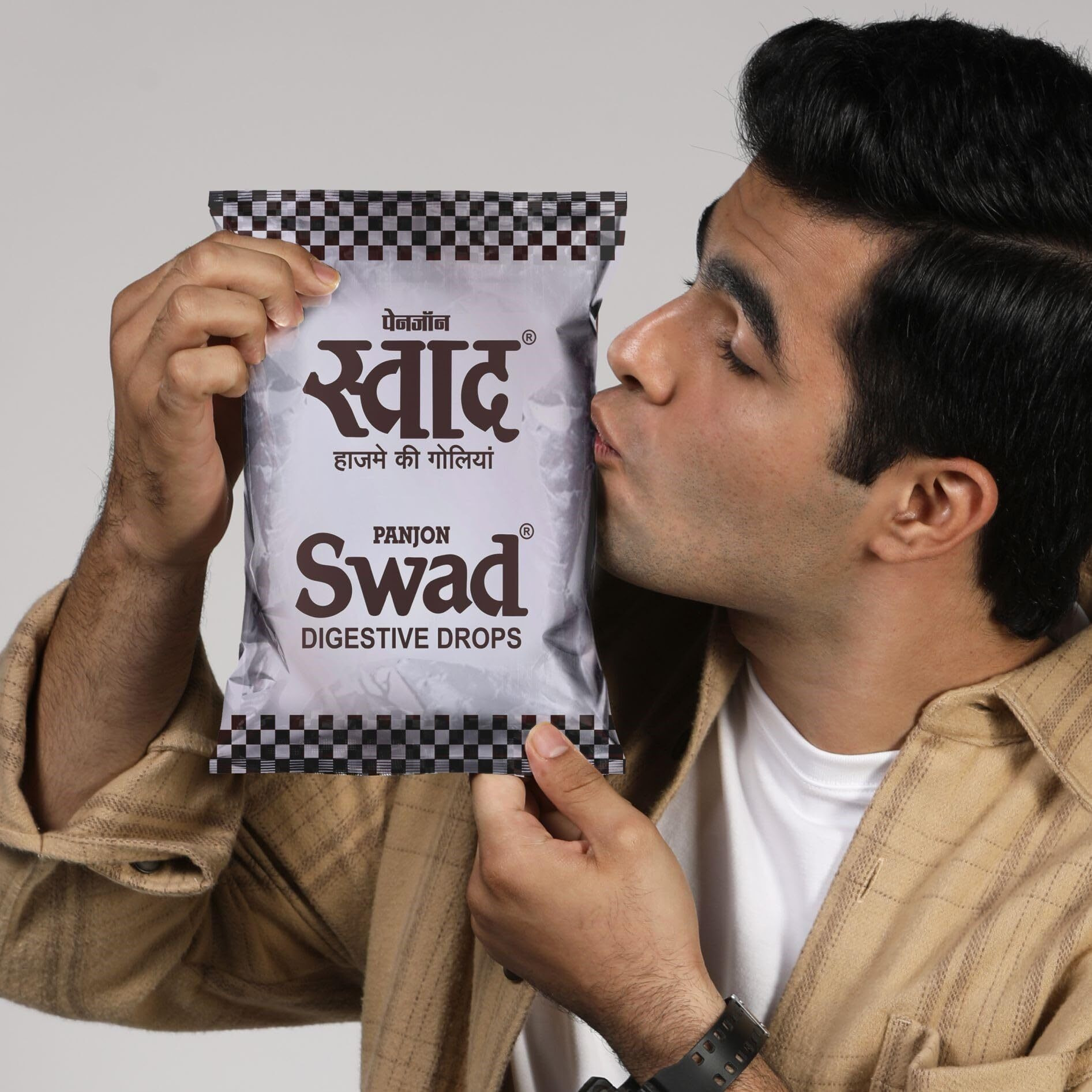 Swad Digestive Candy (50 Toffee x 3 Pack), Chatpati, Khatti Meethi Swad Original Toffee | Toffee Packet For Birthday, Party Pack for Family & Friends