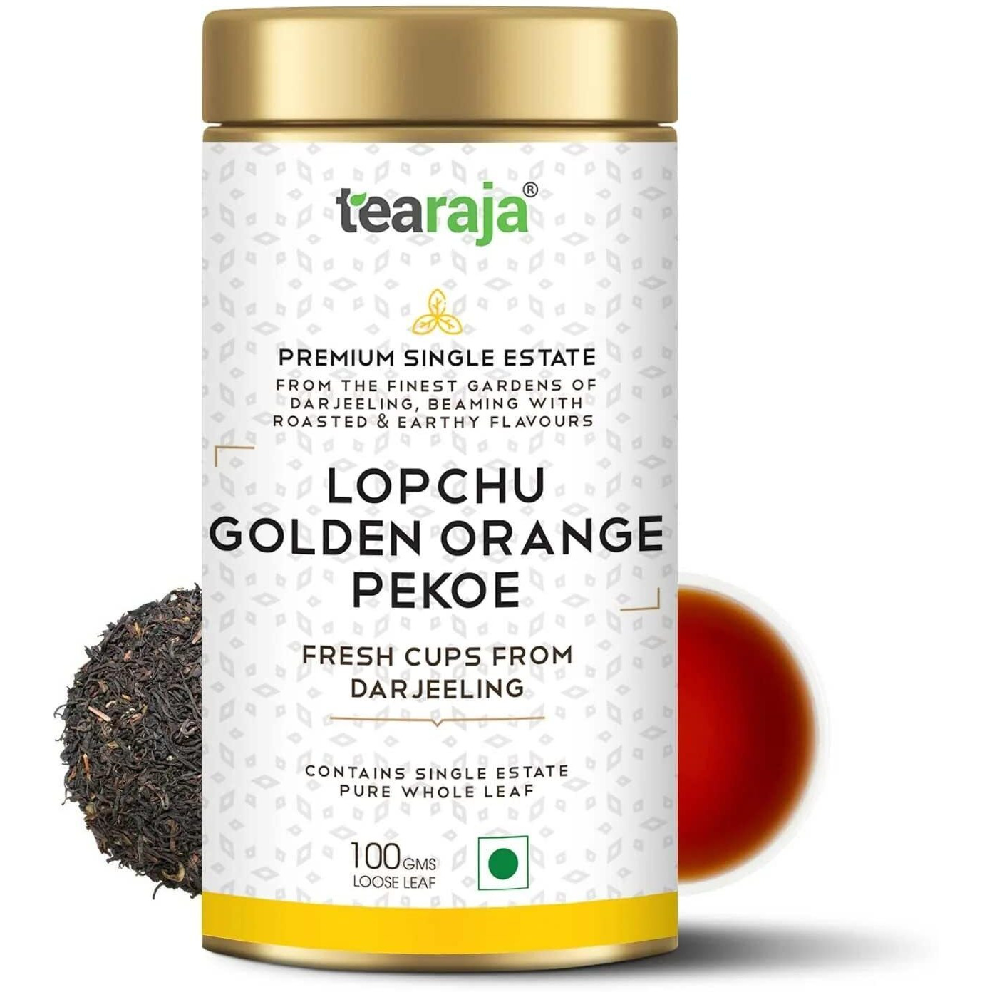 Tearaja Lopchu Golden Orange Pekoe Darjeeling Leaf Tea, 100g