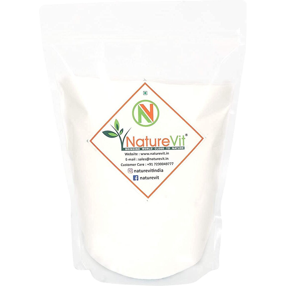 NatureVit Baking Soda | Food Grade Sodium Bicarbonate | Baking Soda For Cake | Baking Soda For Cooking | Triple Refined Soda Powder | Baking Soda For Cleaning Purpose 200gm