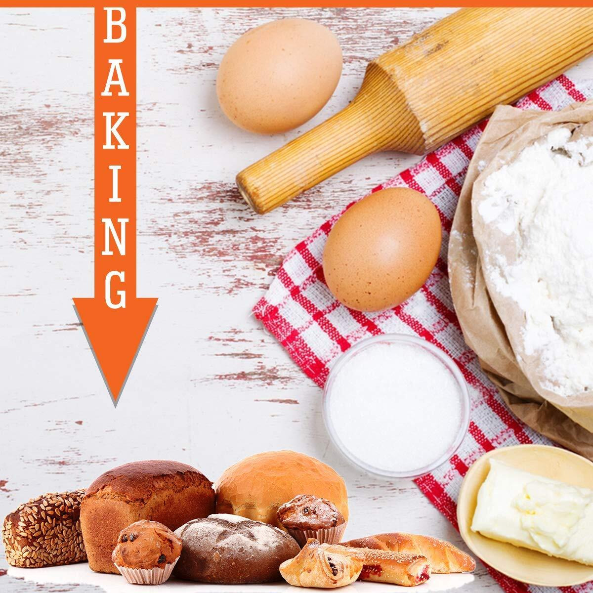 NatureVit Baking Soda | Food Grade Sodium Bicarbonate | Baking Soda For Cake | Baking Soda For Cooking | Triple Refined Soda Powder | Baking Soda For Cleaning Purpose 200gm