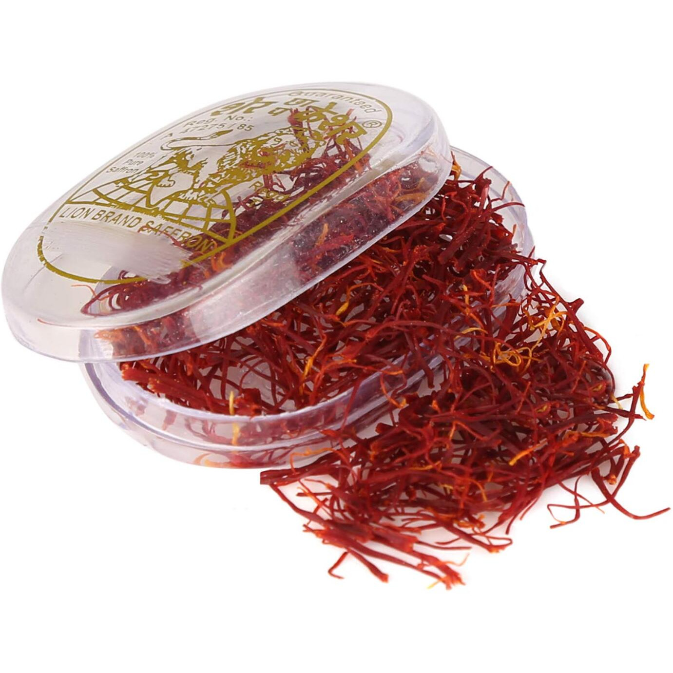 Lion 100% Pure Saffron - 1 Gm Kashmir Certified Grade A (Flat Shipping)