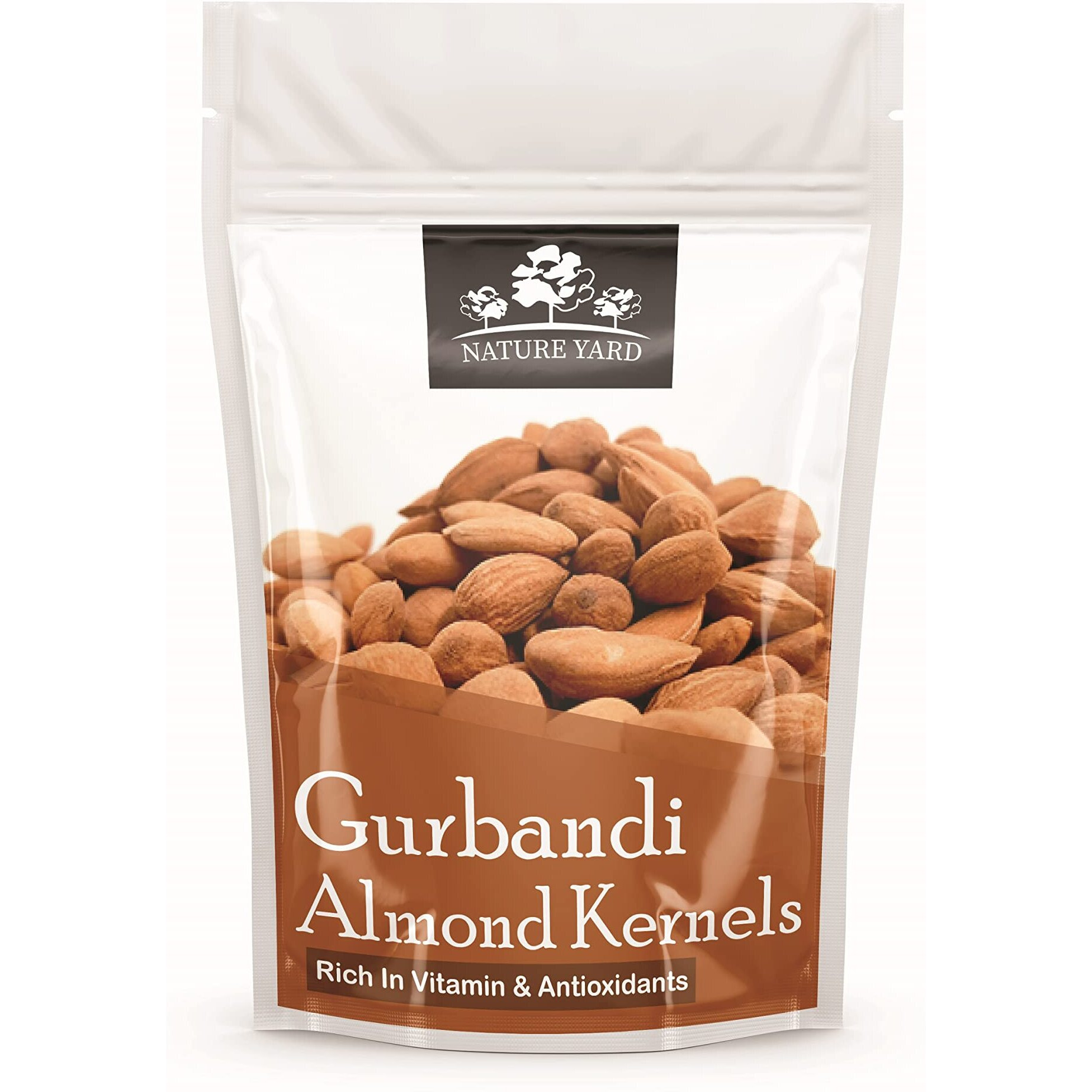 NATURE YARD Orignal Afghan Gurbandi Whole Almond/Badam Giri Rich In Oil 100 G - 100% Pure & Natural - 100Gm