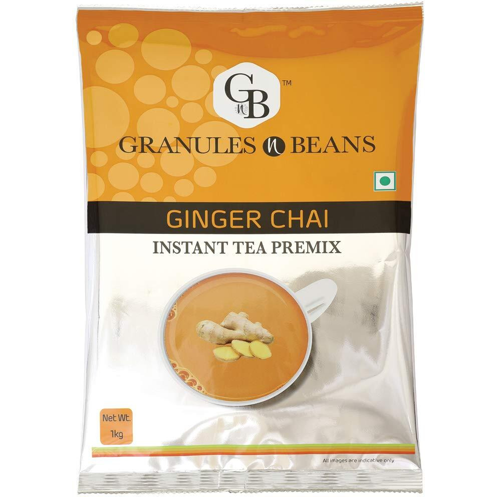 GnB GRANULES n BEANS Ginger Chai Instant Tea Premix - 1Kg