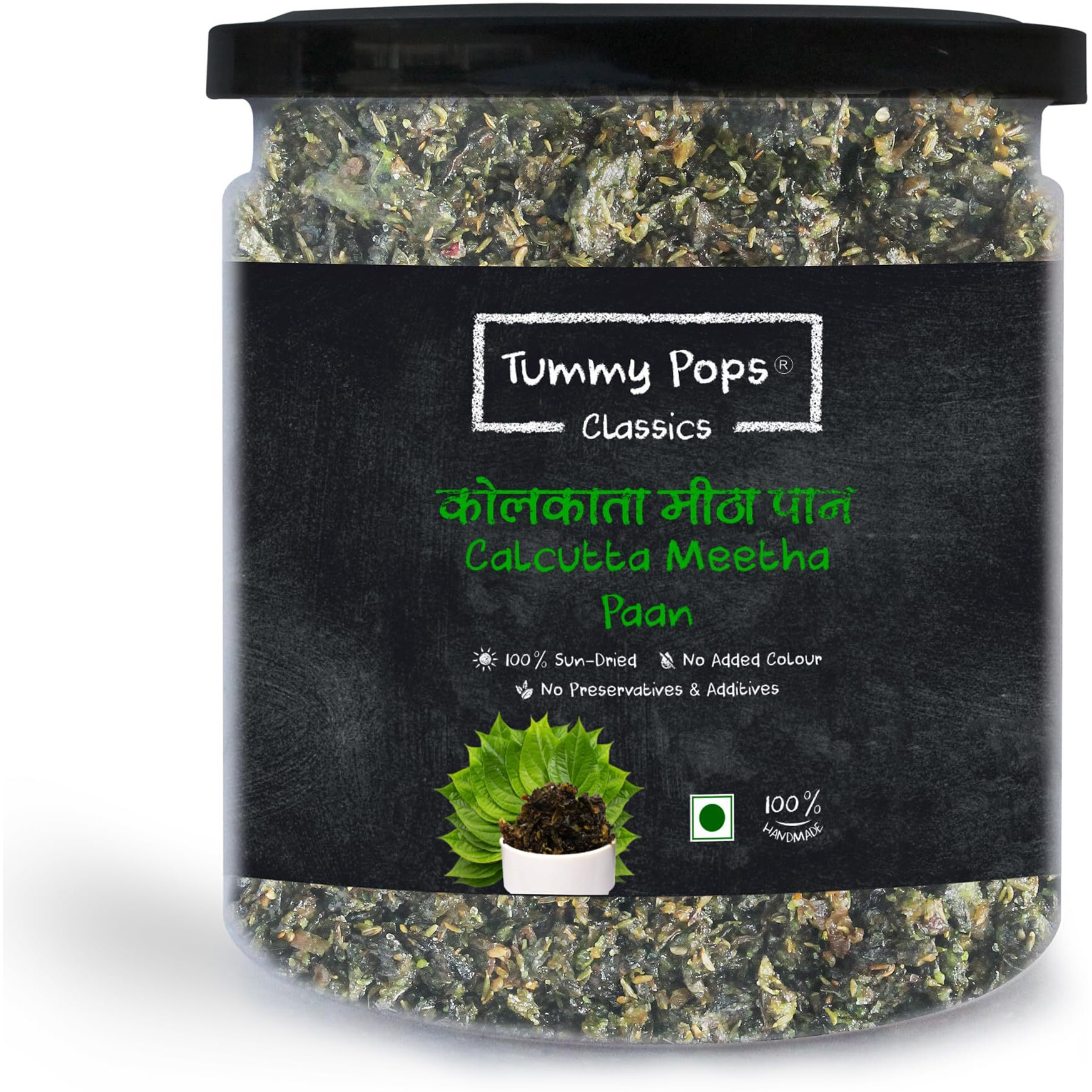 Tummy Pops| Premium Meetha Paan Without Supari | Hygienically Prepared & Packed | After Meal Digestives Mukhwas, Premium Handmade Sweet Mouth Fresheners (Calcutta Meetha Paan, 300gm)