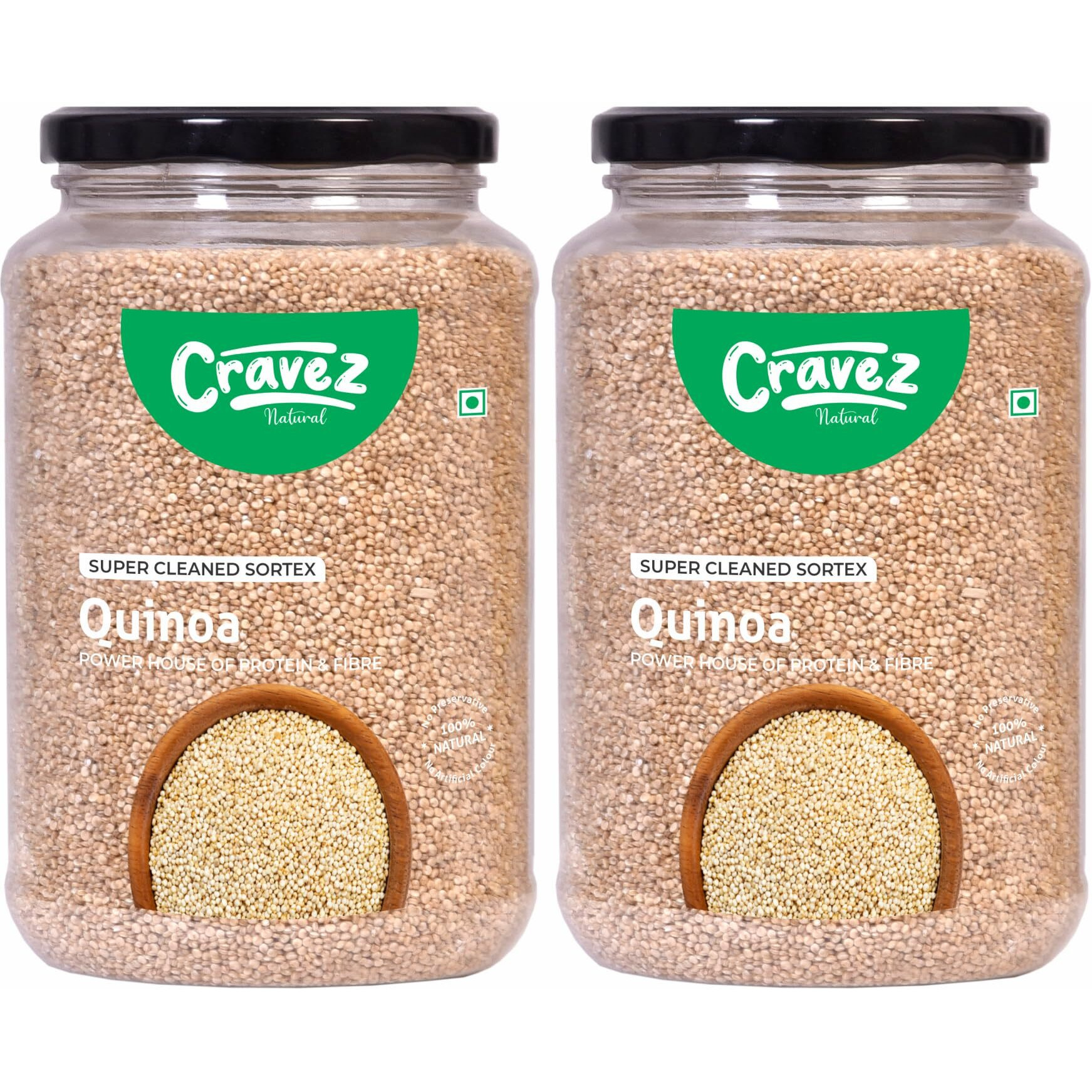 Cravez Quinoa Seeds - 1kg Premium Raw Seeds | Seeds for Weight Loss | Diet Food | Seeds for Hair Growth | Rich in Fibre and Omega 3 | Rich in Protein | Healthy Snacks