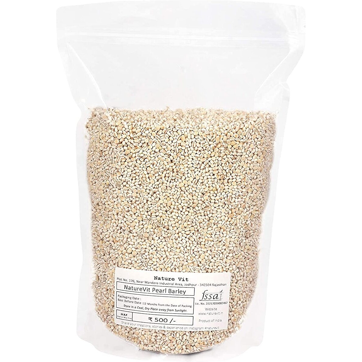 Nature Vit Pearl Barley, 400 Gram [Jau]