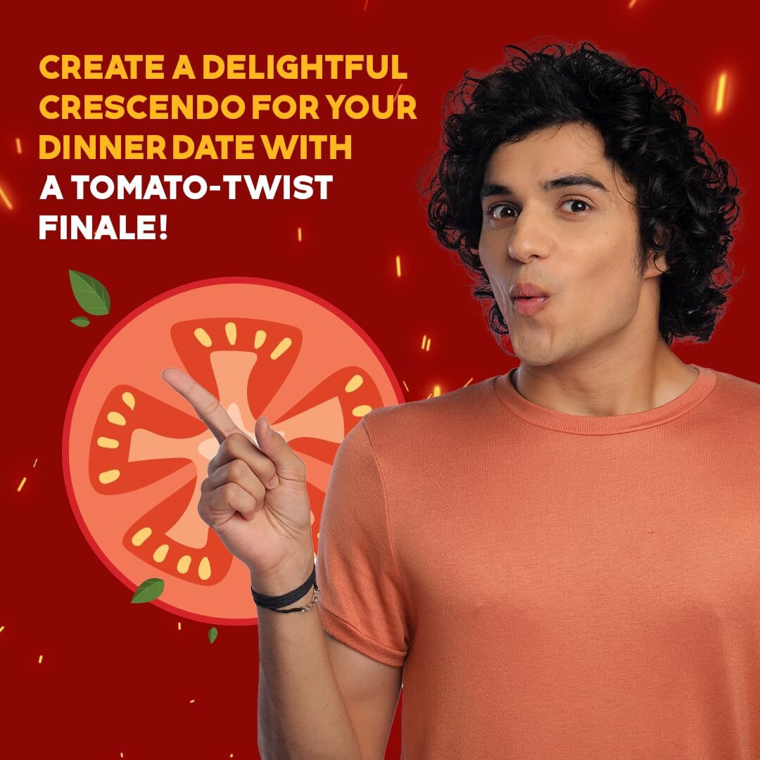 Saucy Affair No Onion No Garlic Tomato Besil Sauce - Perfect For Pizza And Ketchup, Without Onion And Garlic - Ideal For Those Seeking Sauce With No Onion & Garlic -170Gm (Set - 2)