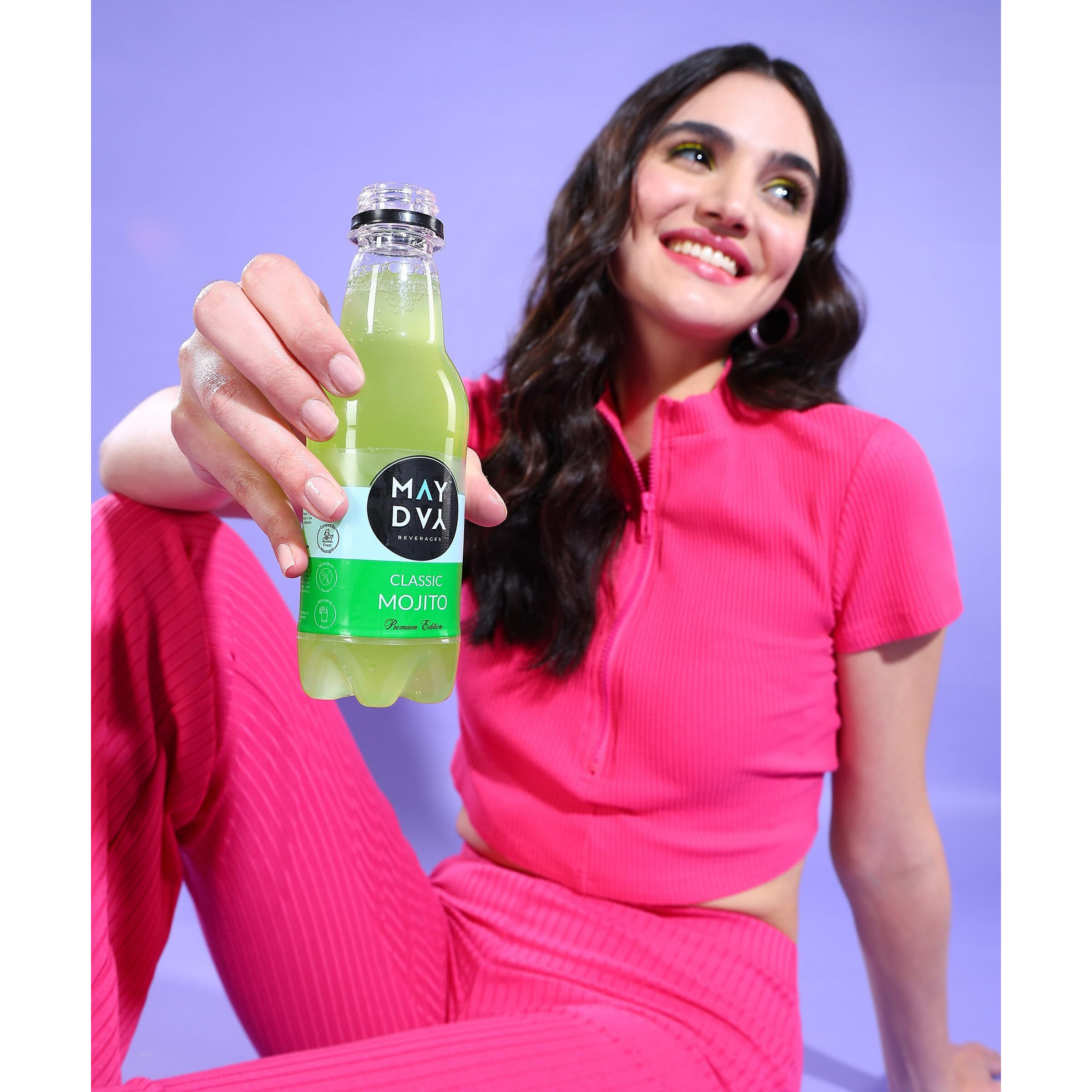 May Day MOJITO | Ready to Drink Mocktail | Premium Sparkling Cocktail Mixer | 100% Natural, No Artificial Flavour | Real Fruits & Herbs with Goodness of Superfoods | Pack of 6 X 250 ml
