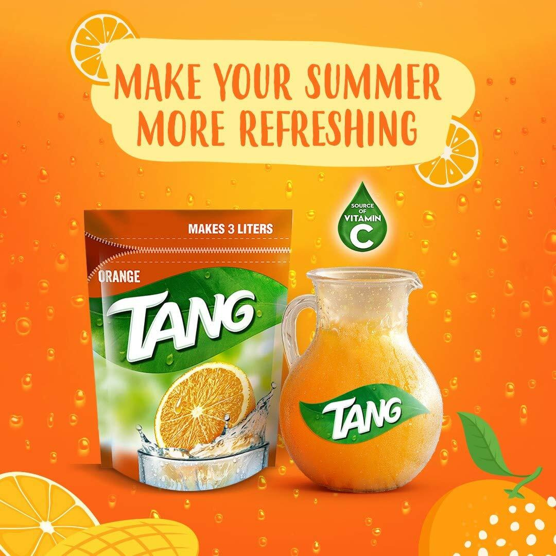 Tang Orange Drink Powder (Imported) Pouch, 375 g