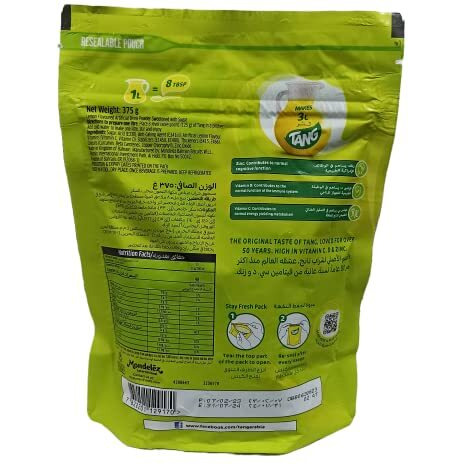 Tang Lemon Flavor Instant Drink Stay Fresh Pack - 375g