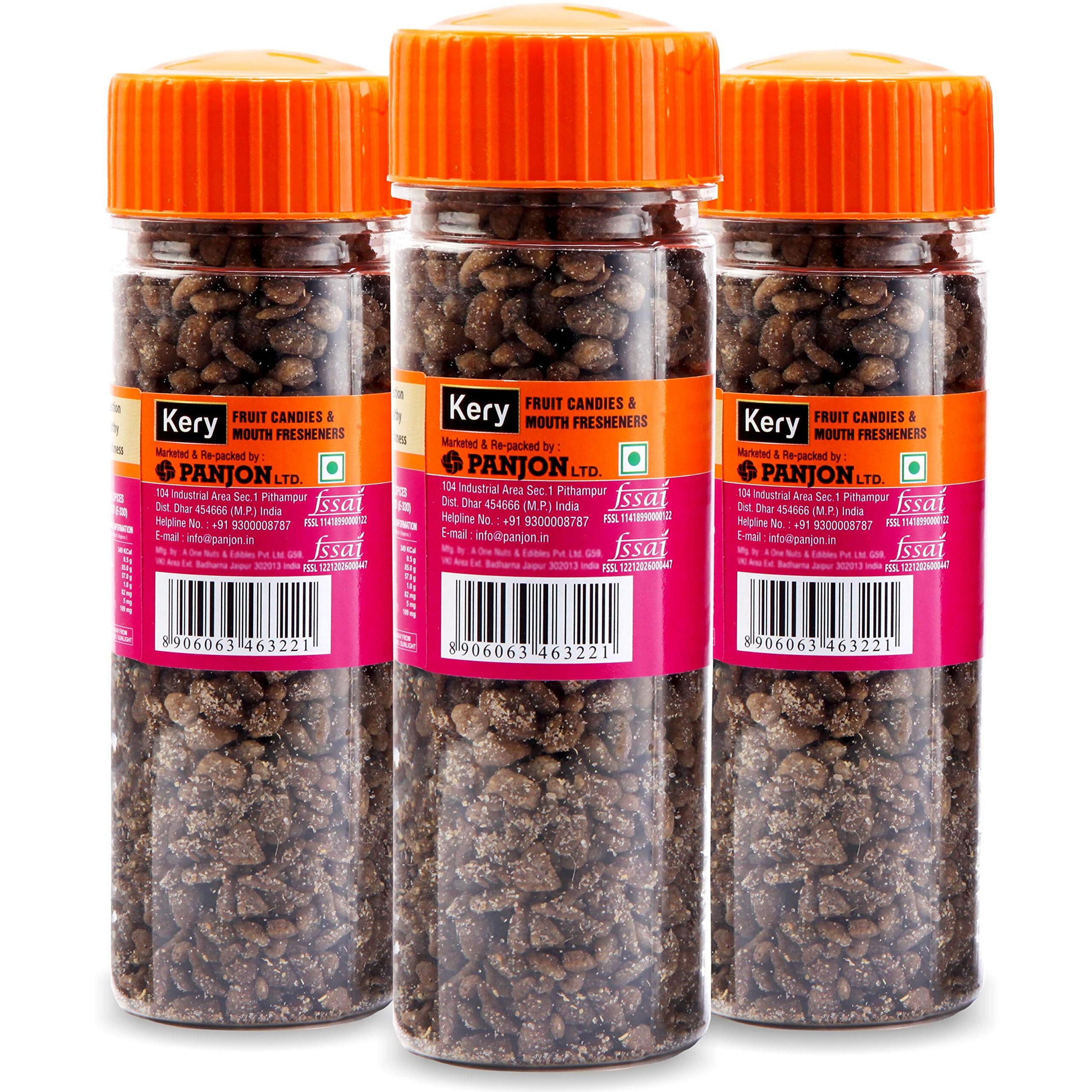 Kery Chatpata Anar Amla Mouth Freshener [Spicy Amla Candy Mukhwas ] 3 Bottles, 360 Gm