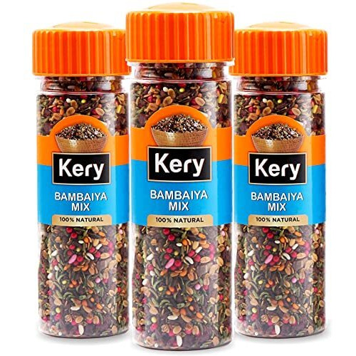 Kery Bambaiya Mix Mouth Freshener [Dhana Daal Mumbai Mukhwas] 3 Bottles, 390 Gm