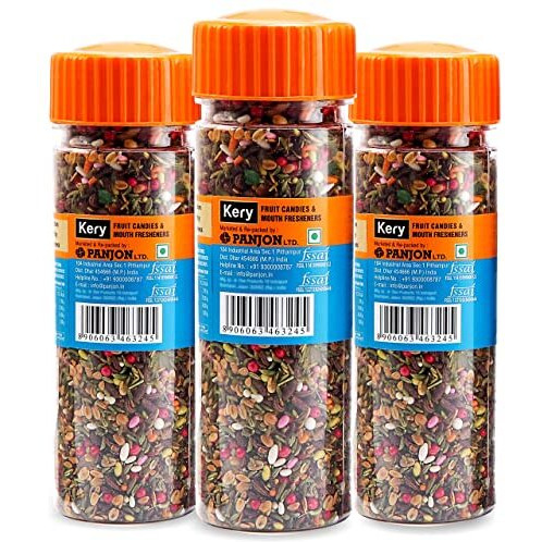 Kery Bambaiya Mix Mouth Freshener [Dhana Daal Mumbai Mukhwas] 3 Bottles, 390 Gm
