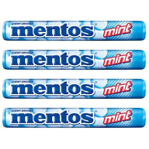 Mentos Mint Roll, 4 X 29 Gm