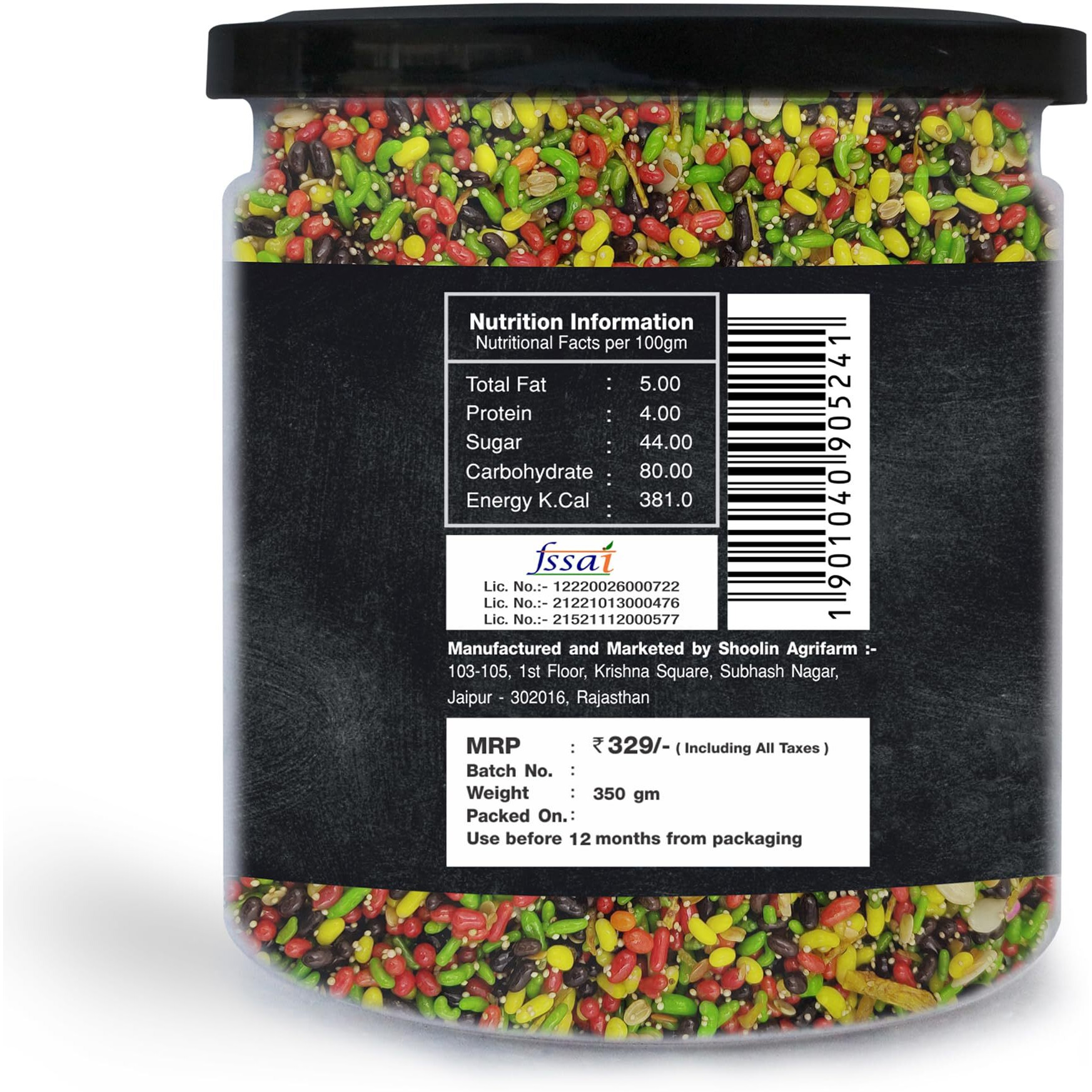Tummy Pops | Navrang Saunf Mix - 350gm Jar | Hygienically Prepared & Packed | After Meal Digestives Mukhwas, Handmade Sweet Mouth Fresheners, Sweet Fennel Seeds Mukhwas, Sauf Churi
