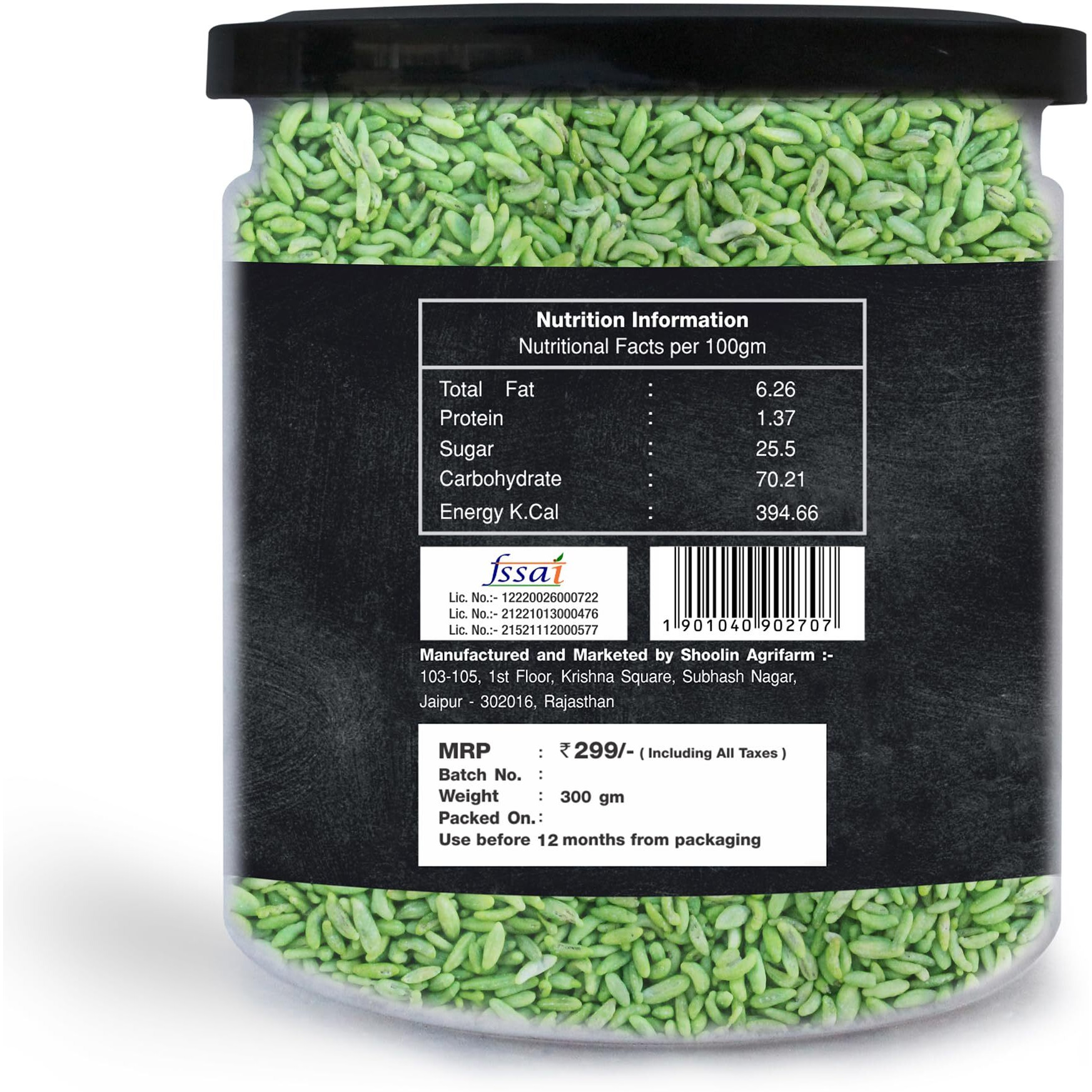 Tummy Pops | Green Sweet Meethi Saunf - 300gm Jar | After Meal Digestives Mukhwas, Premium Handmade Sweet Mouth Fresheners, Sweet Fennel Seeds Mukhwas, Saunf Churi | Hygienically Packed