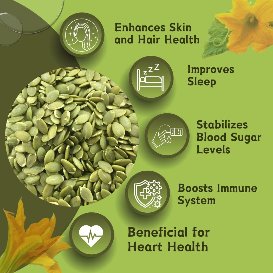 NATURE YARD Organic Pumpkin Seeds for eating - 500 gm - 100 % Natural AAA Grade Seeds/ Protein & Fiber Rich / Kaddu Ke Beej/ Immunity Booster/ Packed with Antioxidants & Healthy Fats / Healthy Superfood Snack