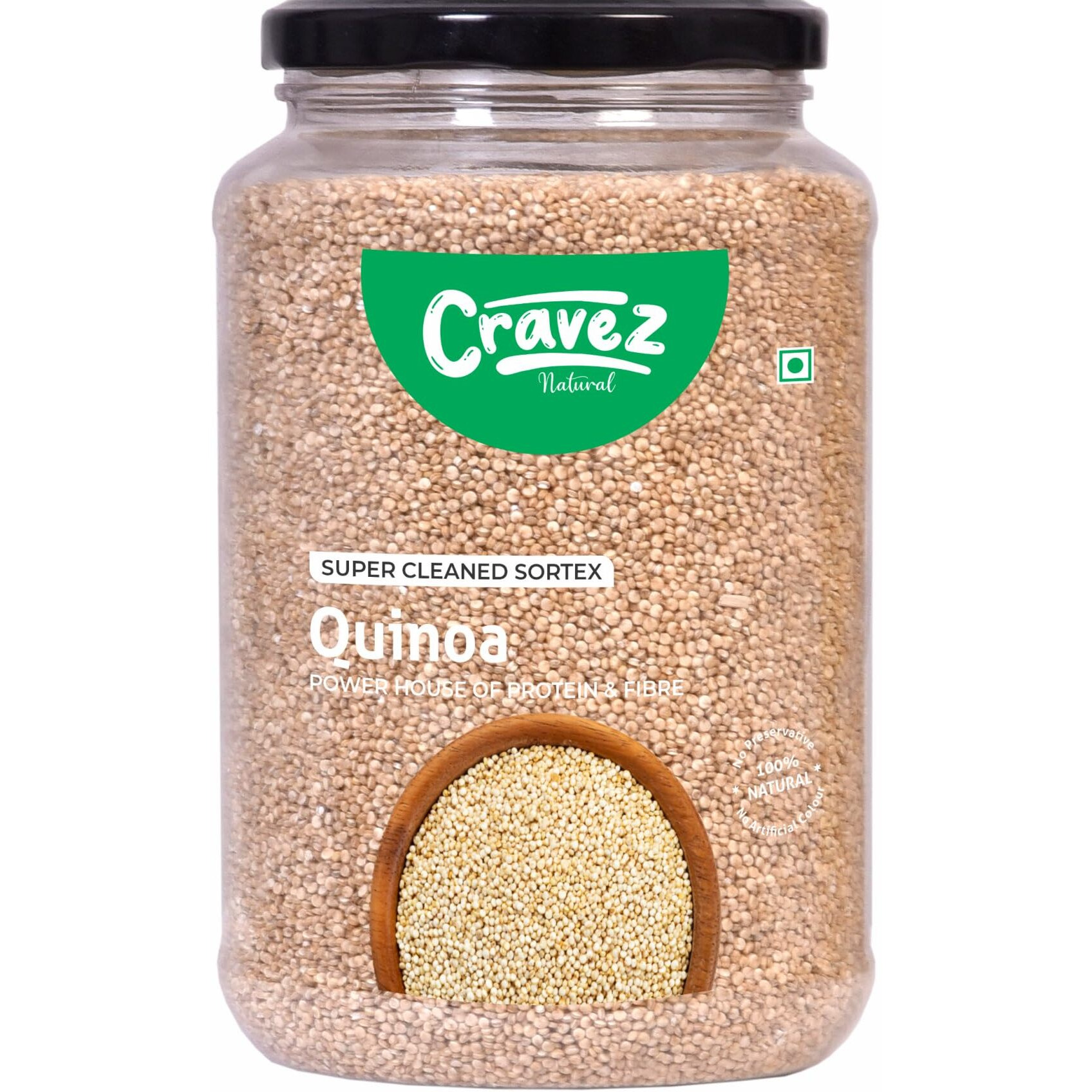 Cravez Quinoa Seeds - 500gm Premium Raw Seeds | Seeds for Weight Loss | Diet Food | Seeds for Hair Growth | Rich in Fibre and Omega 3 | Rich in Protein | Healthy Snacks (500 gm)