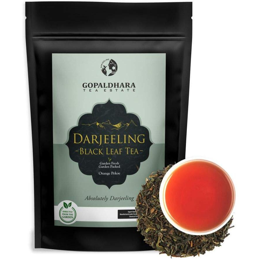 Gopaldhara Darjeeling Tea Clonal Tips High Mountain Darjeeling Black Tea 250g Stand up Pouch - (Regular Series) FTGFOP1 Black Tea from High Mountain Elevation 7000 Feet