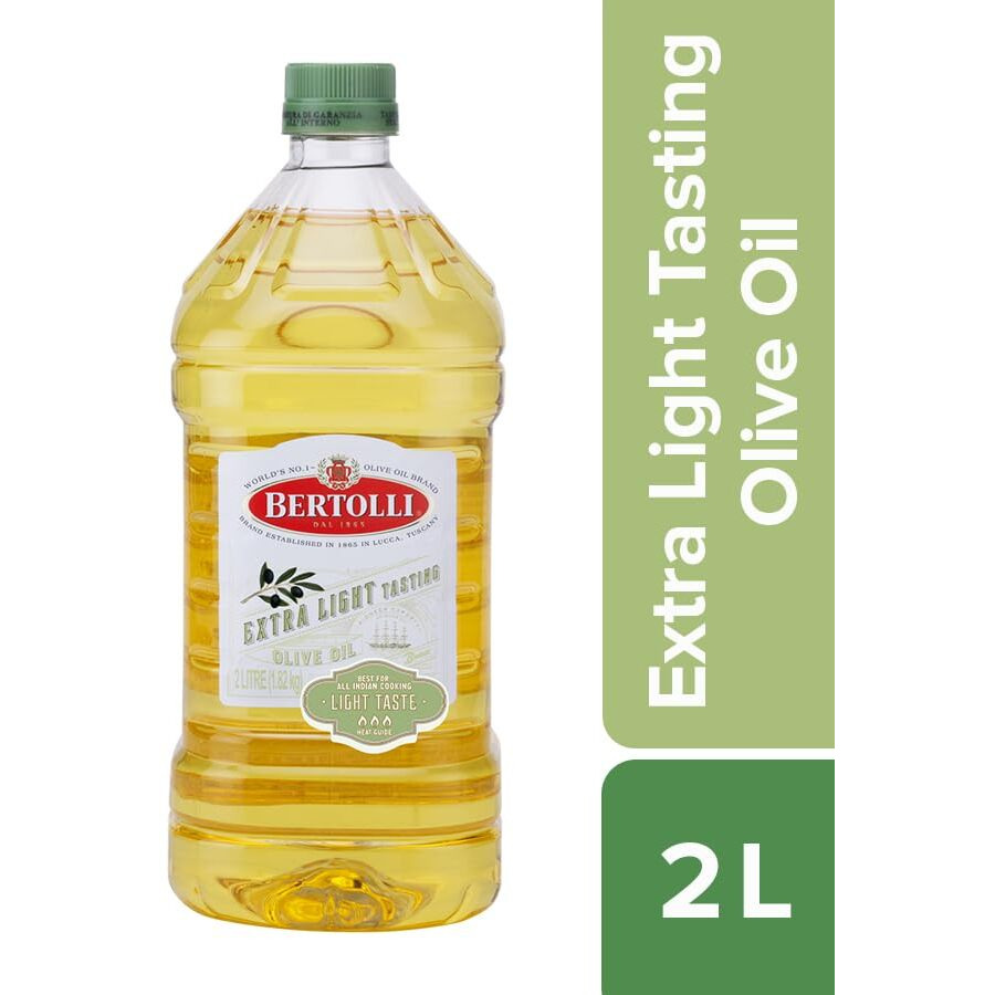 Bertolli Extra Light Tasting Olive Oil- Deep Frying- Neutral Taste-Deep Fry, Shallow Fry -Italian Brand World no 1- From the makers of Figaro-2L Bottle