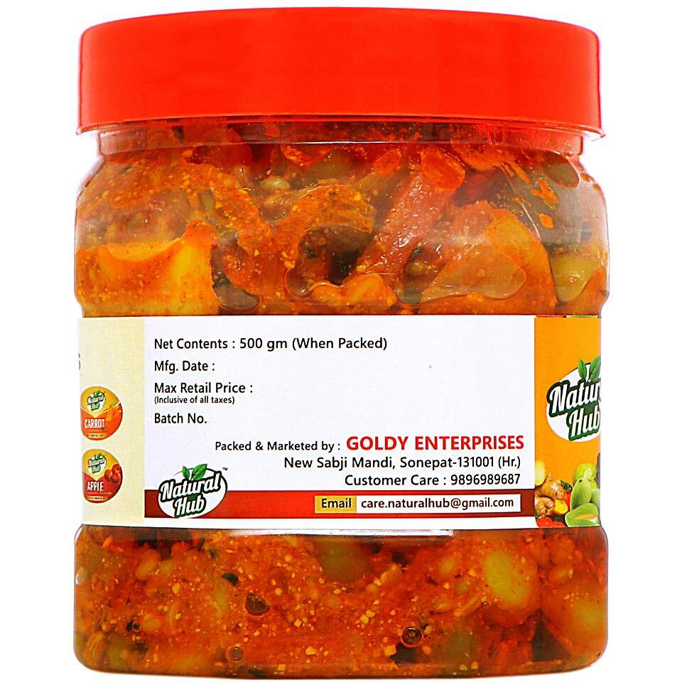 Natural Hub Mothermade Mix Pickle, Will All Flavors (Supreme Mixed Achaar, 500 gm)