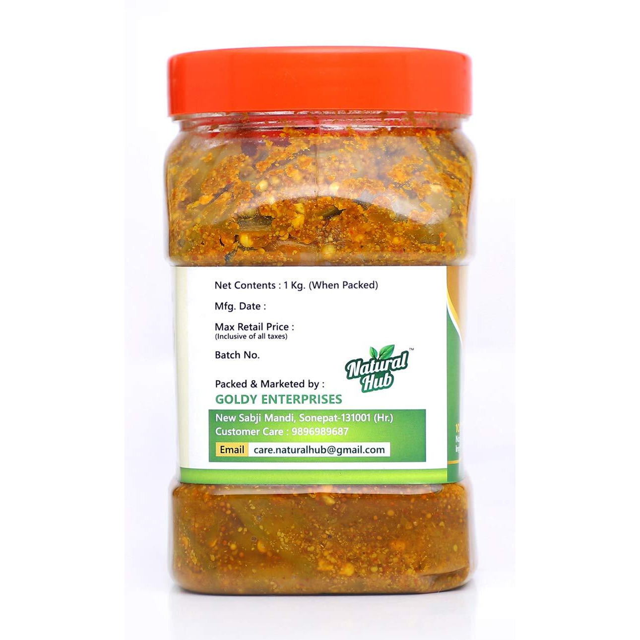 Natural Hub Rajasthani Green Chilli Pickle, Hari Mirch Ka Achar (Green Chilli, 1 Kg)